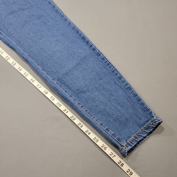 Forever 21 Blue Skinny Jeans Stretch High Rise Casual Denim Women's Size 28 Zip - Picture 9 of 10